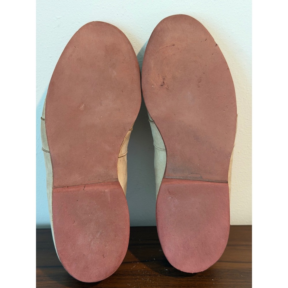 Allen Edmonds Newport Tan Suede Tassel Kiltie Loafers Mens 9.5 D Shoes Moc Toe - Picture 14 of 16